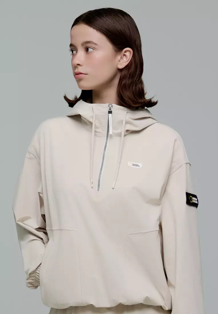 女裝ARCHELON梭織彈性連帽Anorak外套