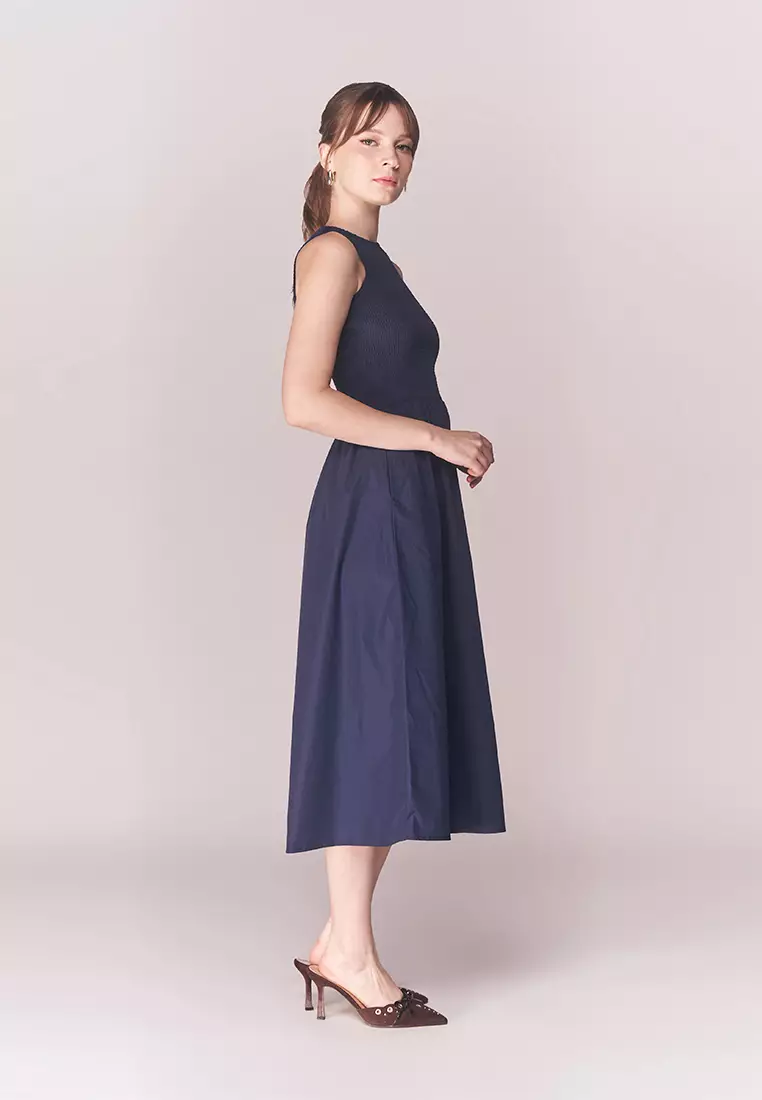 Solstice Beaver Sleeveless Dress