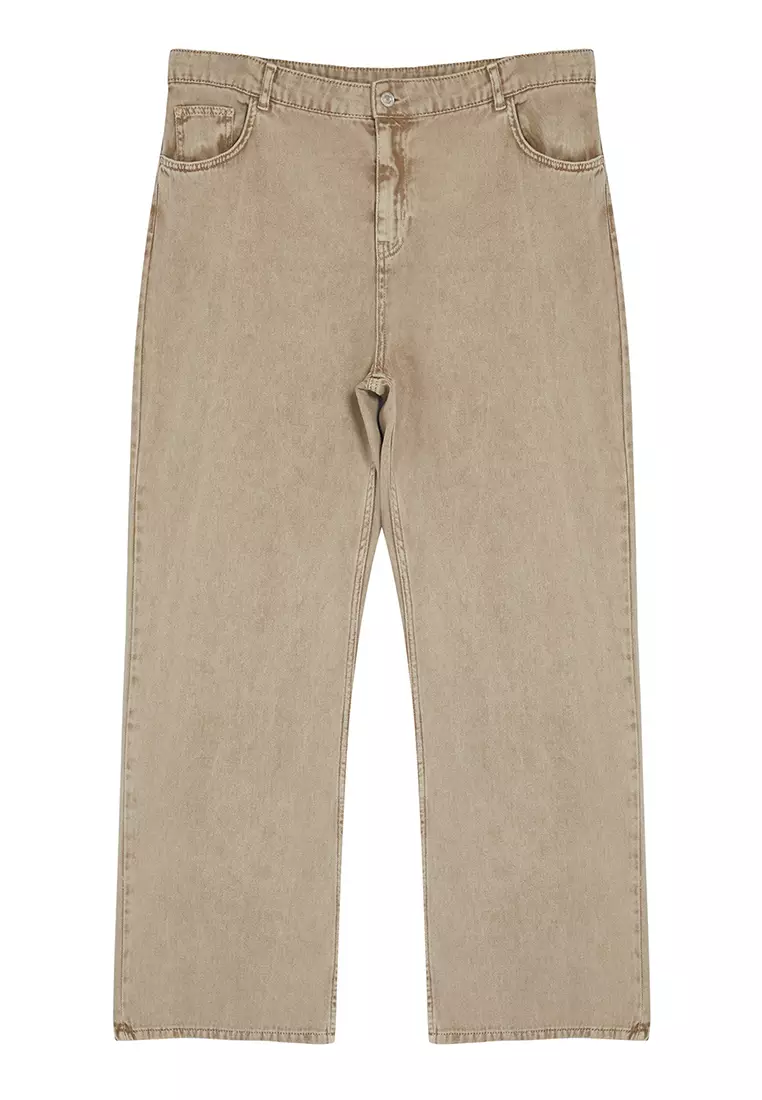 High Waist Wide Leg Plus Size Jeans