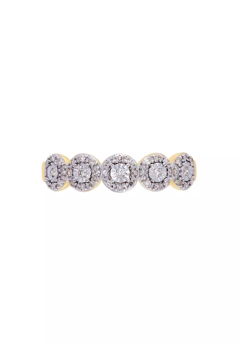 HABIB Diamond Ring in 375/9K Yellow Gold 25029