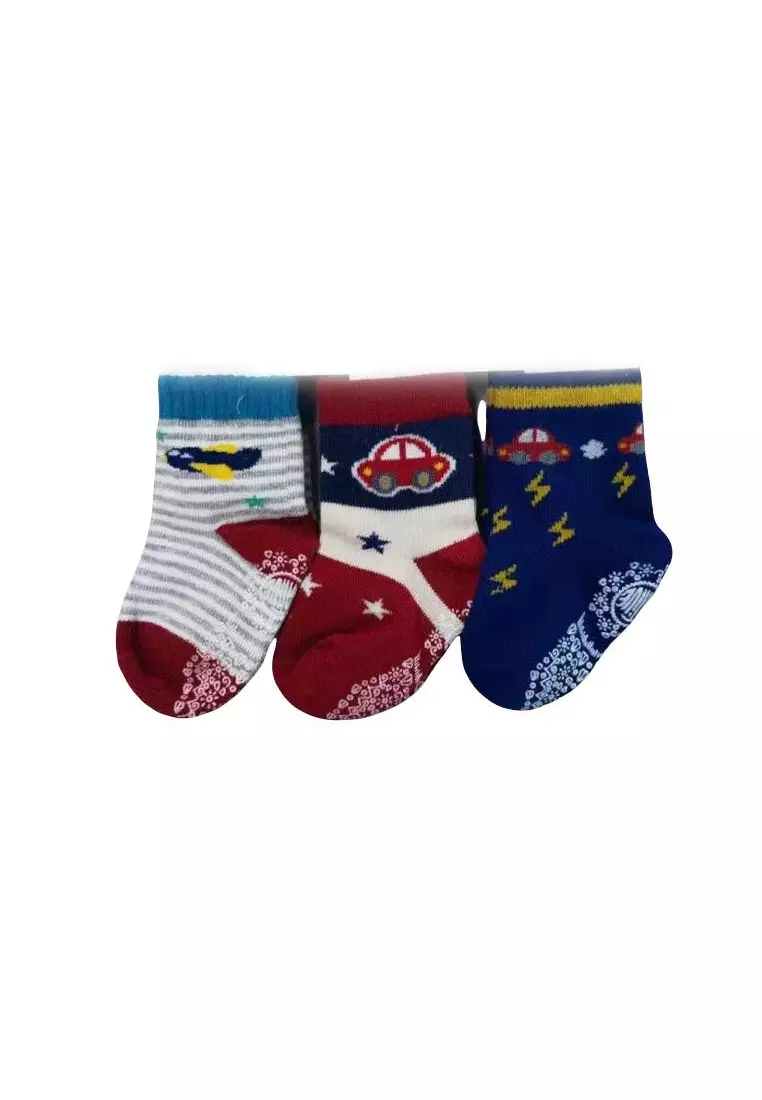 兒童地板襪室內襪防滑3雙裝 bc71216