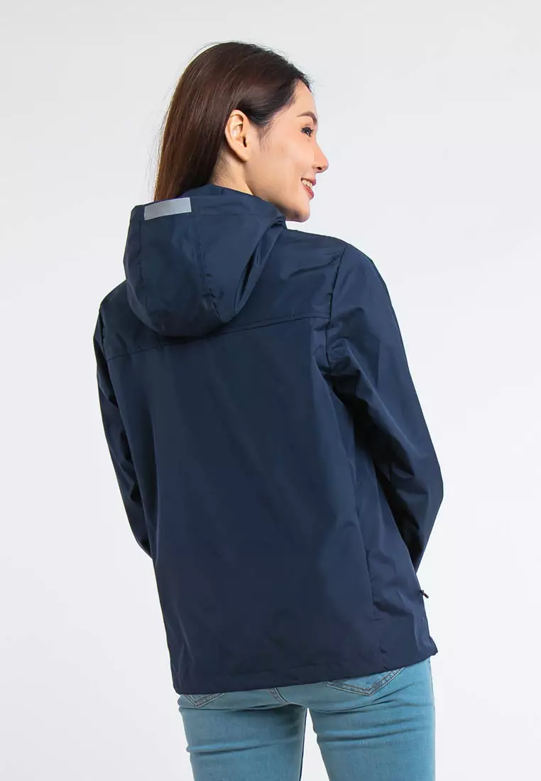Forest Ladies Premium Windbreaker Women Trekking Biker Jacket Jogging Running Hoodie Waterproof Jacket - 830118 - 33Navy