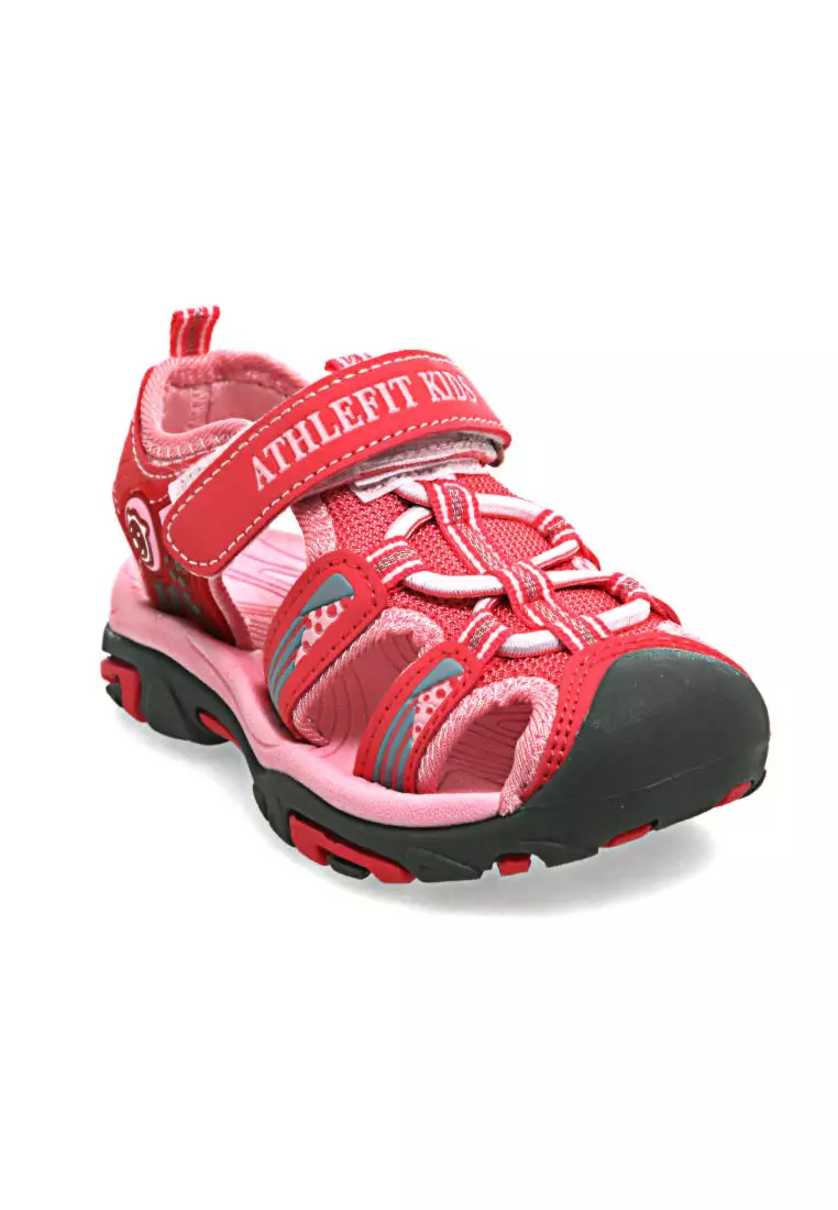 Mians Sandal Anak Pria Wanita Cute Outdoor Anti Slip Material Leather ORIGINAL - Pink