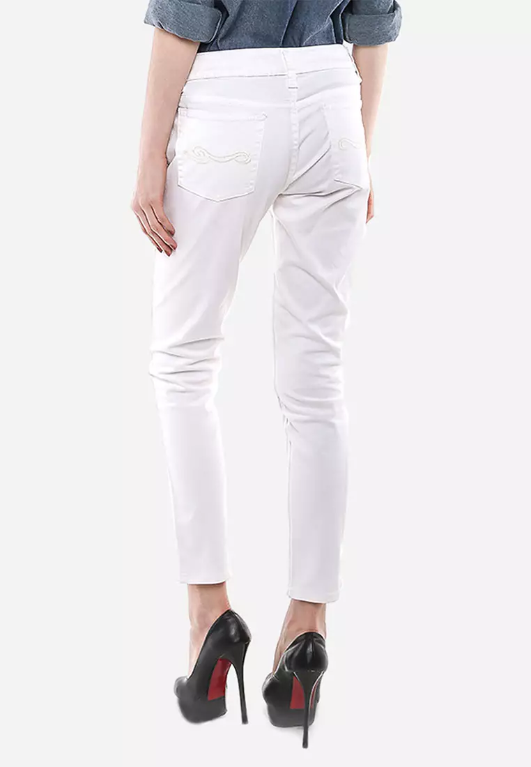 Celana Panjang - Putih - Katun