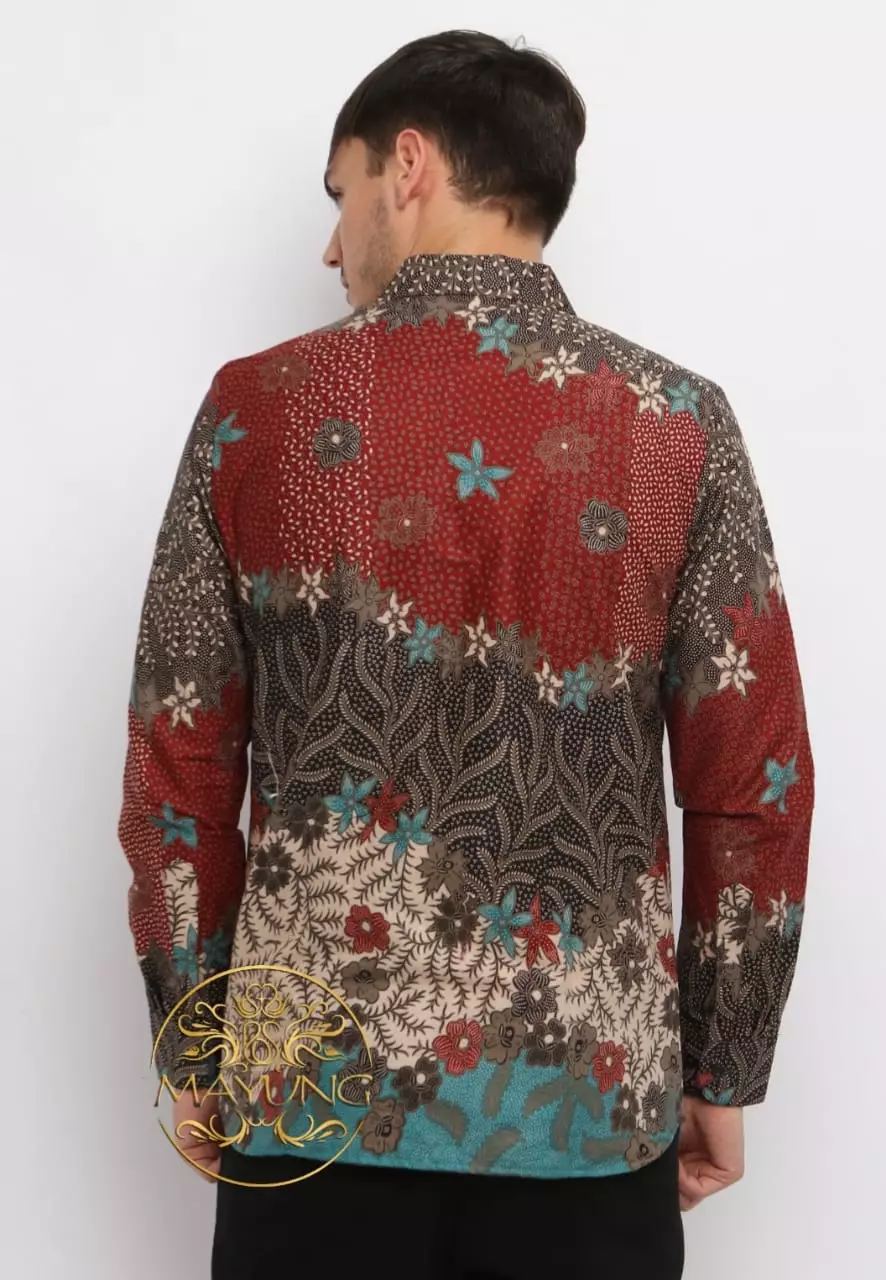 Samba Kemeja Batik Pria Premium Slimfit Modern Lengan Panjang