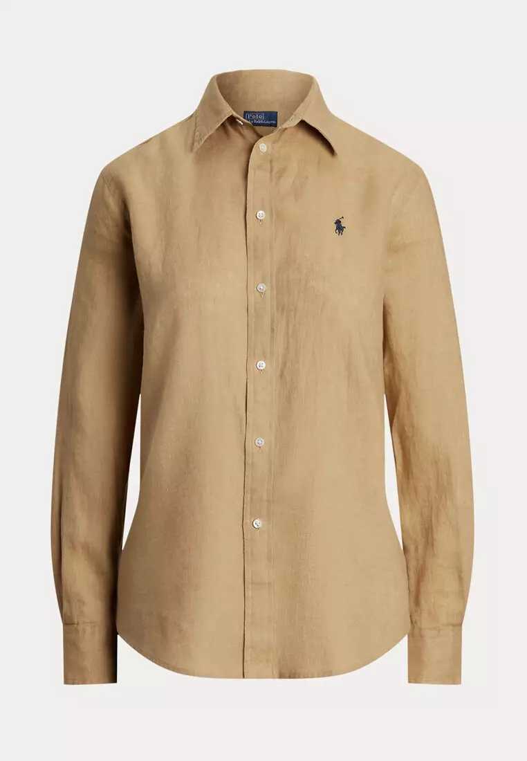 Classic Fit Linen Long Sleeve Shirt