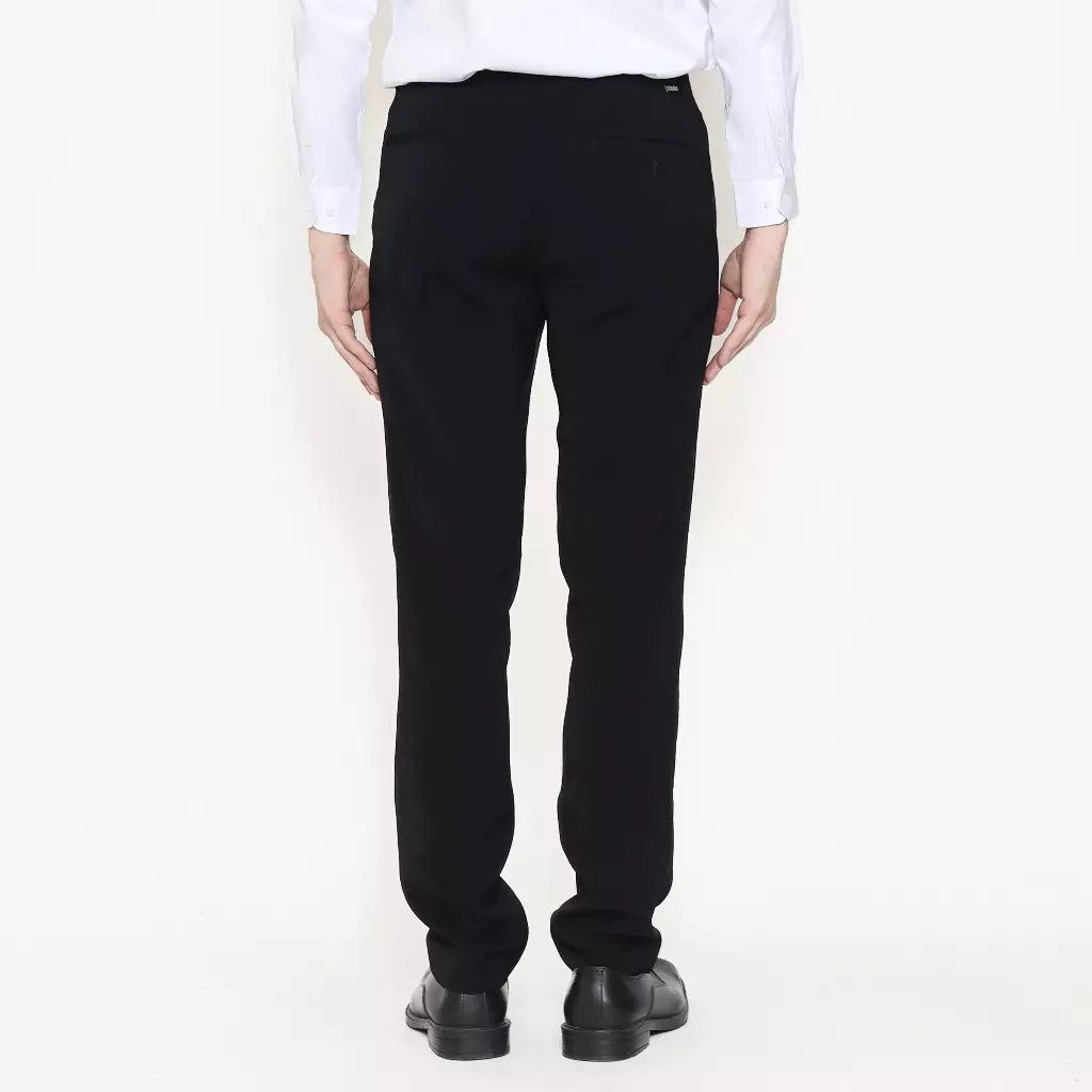 Schoeller Celana Formal Pria Slim Fit Hitam – Artikel Kito | Celana Kantor Bahan Premium
