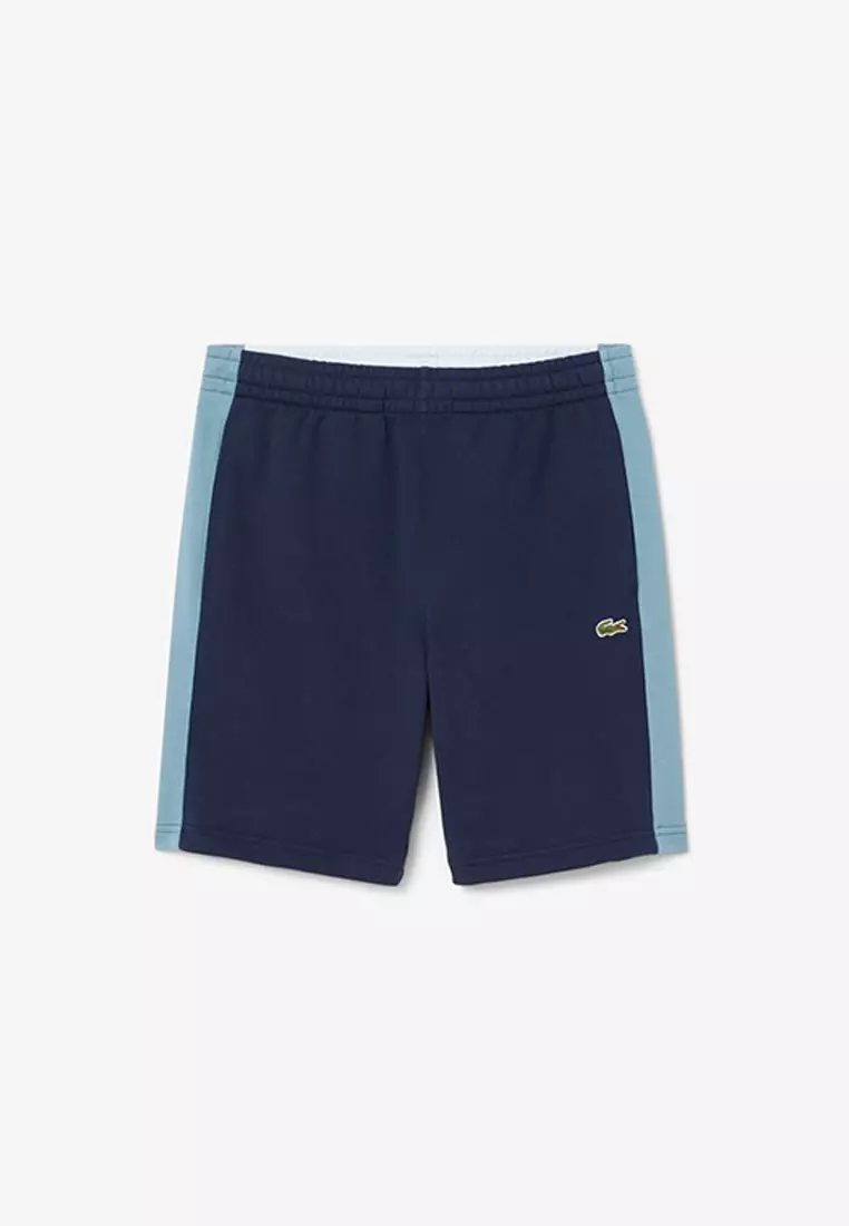 Cotton Fleece Colour-Block Shorts