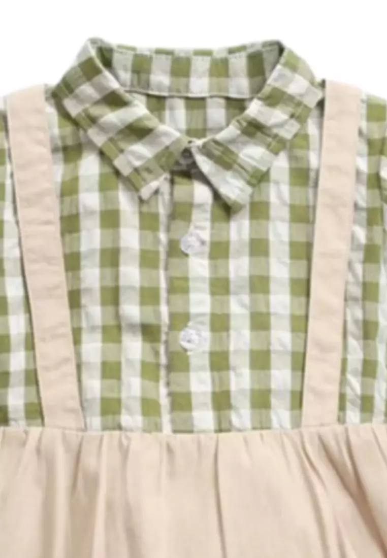 Chicco Romper Set - Green&Beige