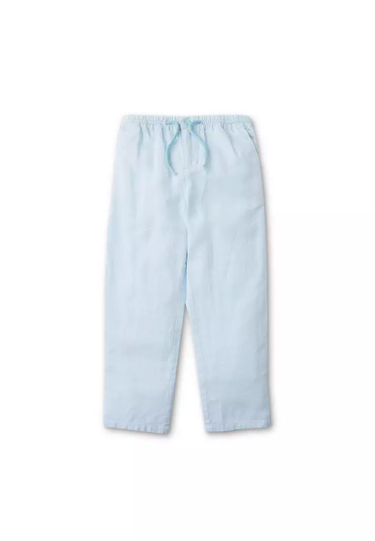 Boys Linen Drawstring Pants