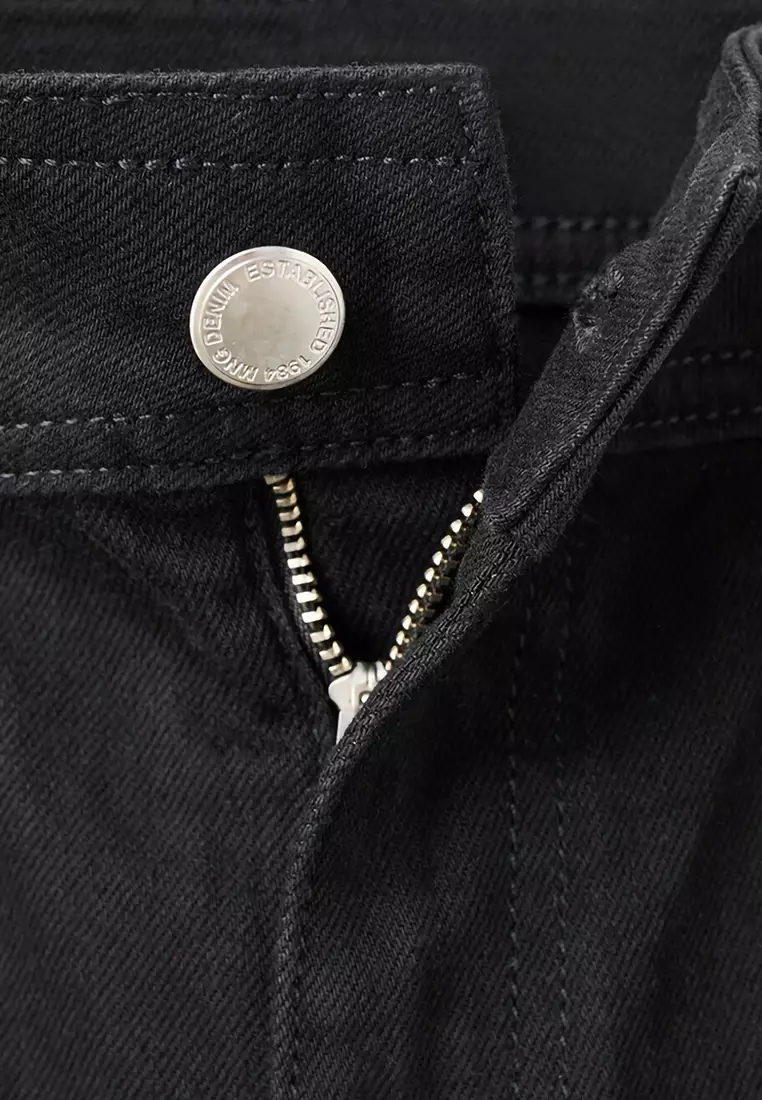 Wide-Leg Jeans With Pockets
