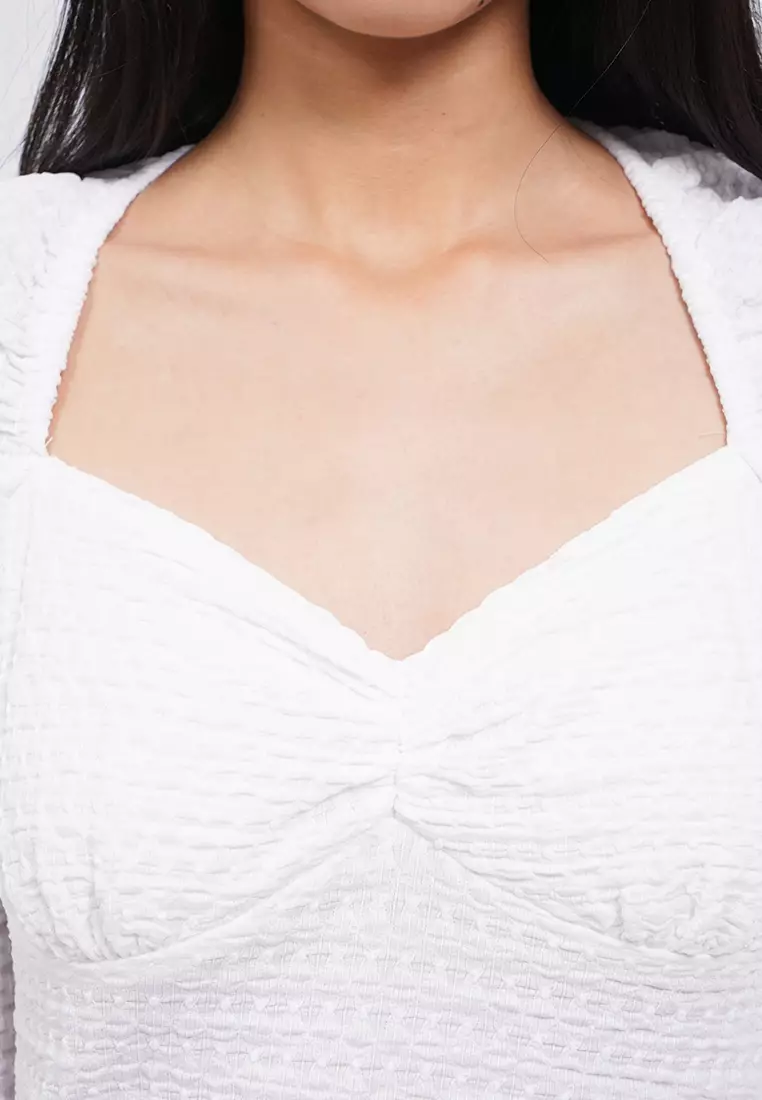 Textured Long Sleeve Knit Top