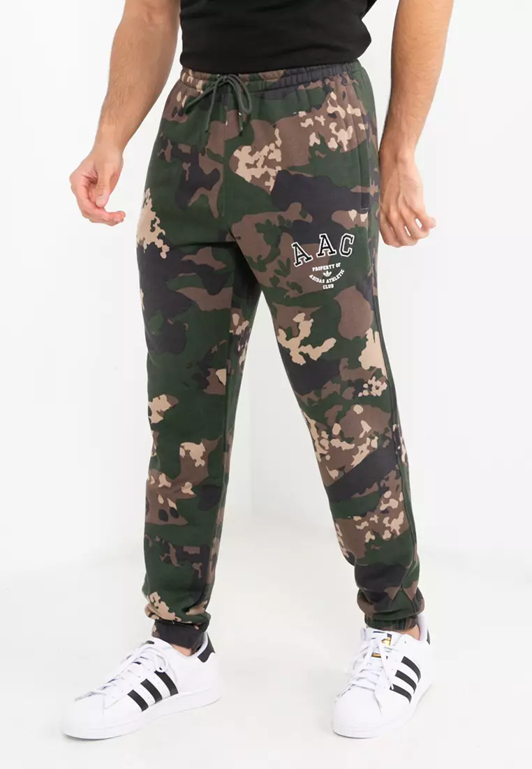 Adidas mens camo online joggers