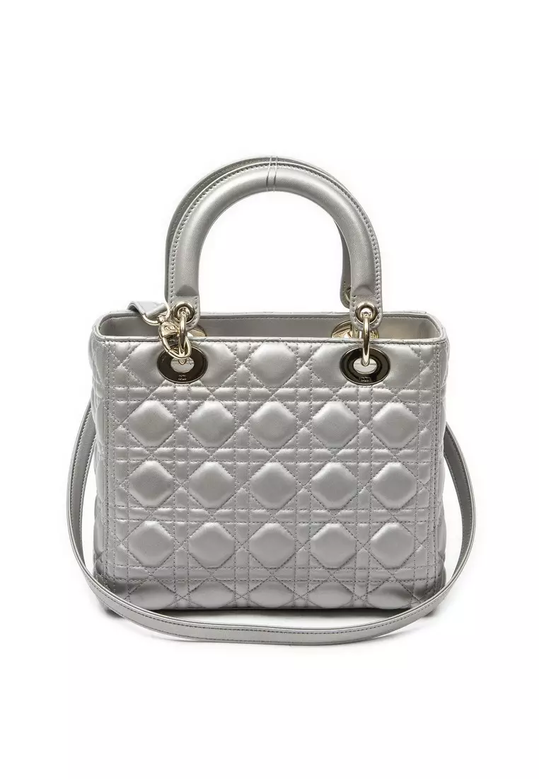 Pre-Loved Medium Lady Dior Zip