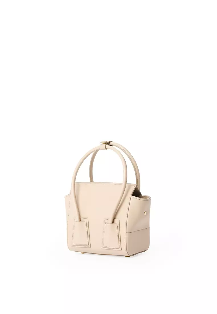 UNNI Mini Top Handle Bag - Cream Beige