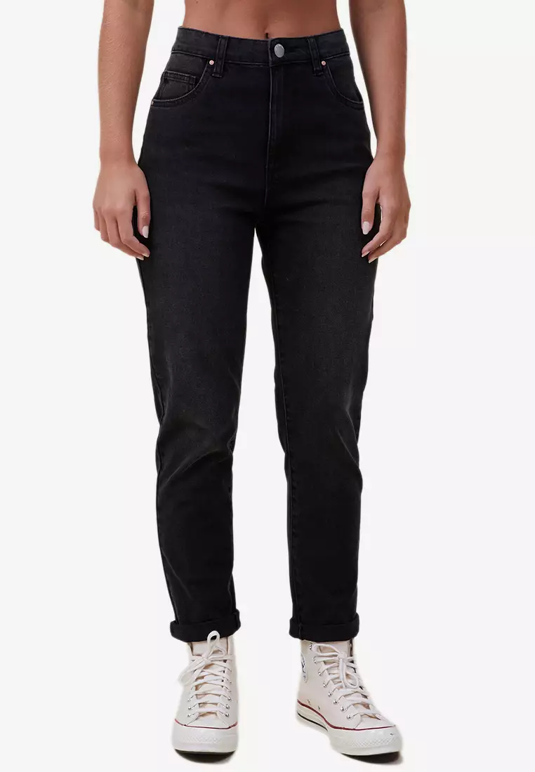 Stretch mom outlet jean cotton on