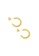 CELOVIS gold CELOVIS - Edith Spiral Twist (Small) C-Hoop Earrings in Gold A90A5AC5542895GS_1