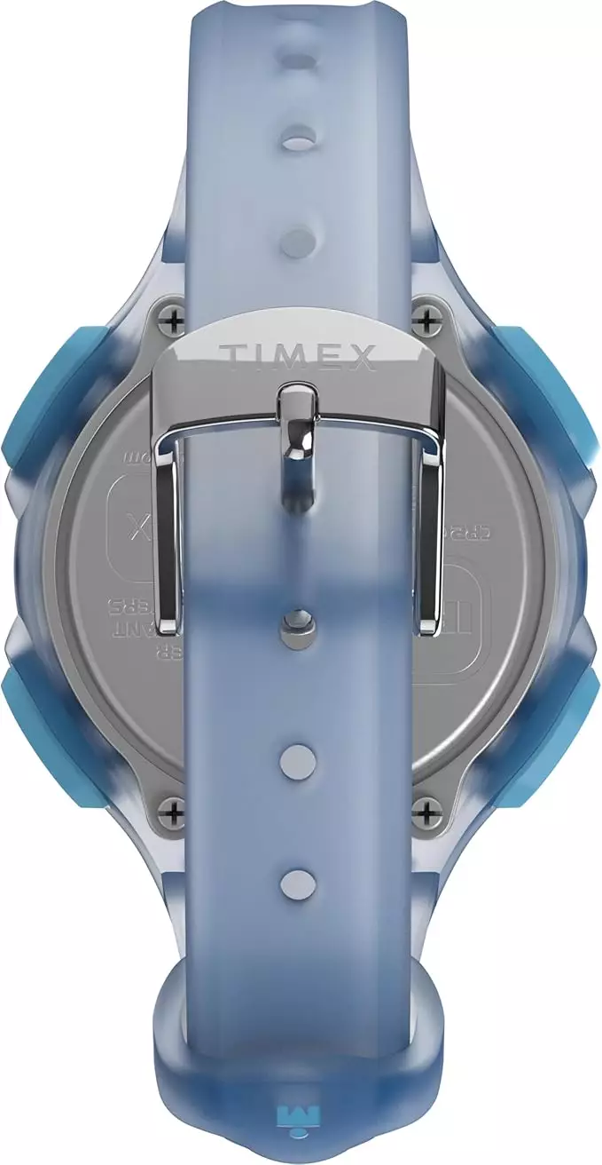 Jam Tangan Wanita Timex Ironman Essential Digital Dial Blue Resin Strap TW5M65800NN Original