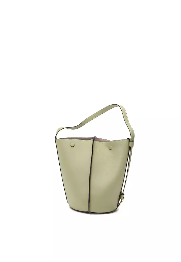 ORUKAMI Flat Hook Convertible Bucket Tote Small - Matcha