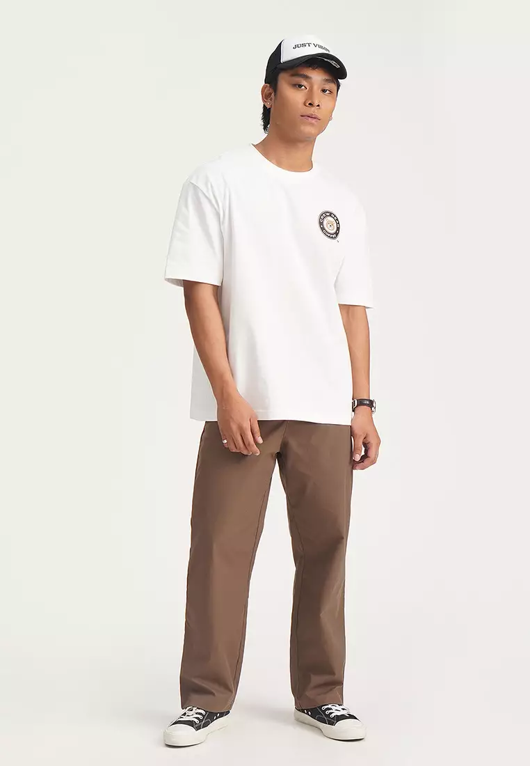 Crew Bear Coffee Relaxed Fit Graphic T-Shirt