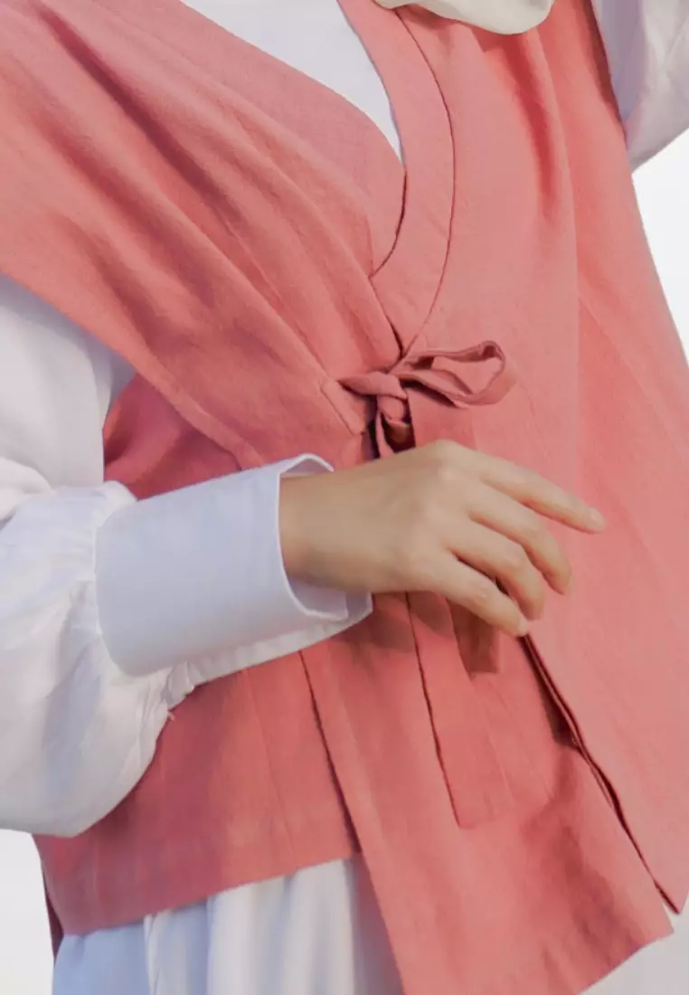 Gamis Cindy Set Deep Rose