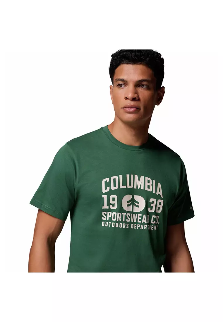 Columbia Men's CSC™ Seasonal Logo Tee - Rain Forest/Outdoor Arch