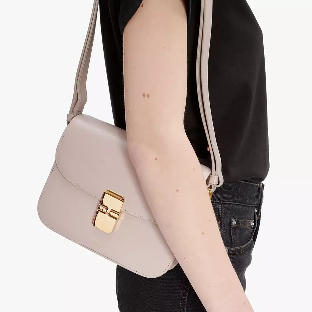 A.P.C Grace Small Shoulder Bag Light Pink