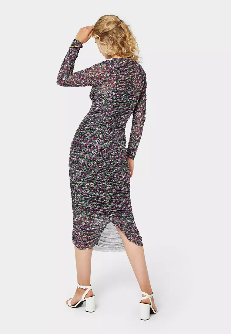Hannah Ditsy Floral Print Midi Dress