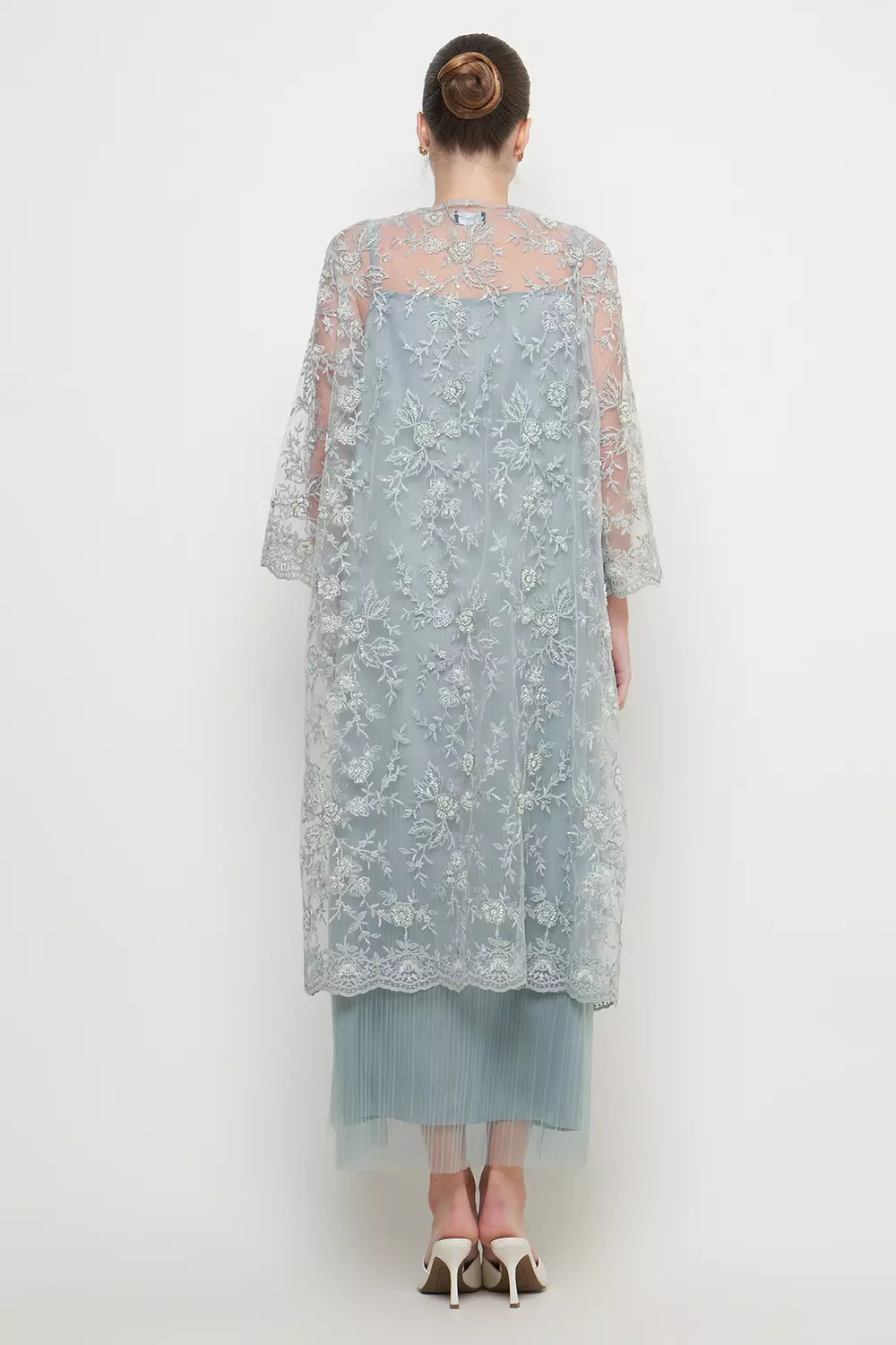 Ruella Dress in Greyish Green