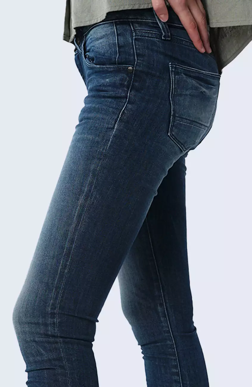 Celana Jeans Wanita Skinny H1 Series Medium Blue