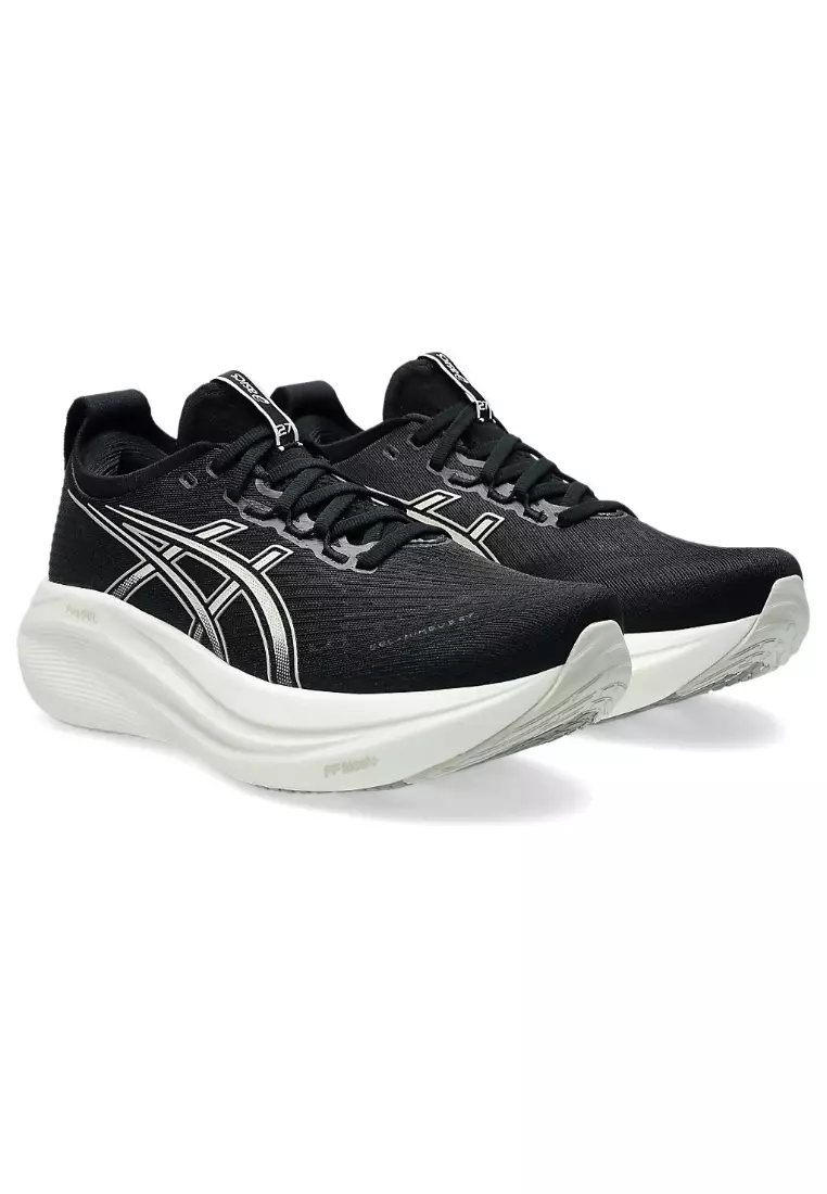 GEL-NIMBUS 27 (D WIDE) WOMEN RUNNING SHOES (BLACK)