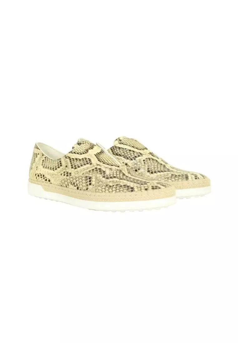 White clearance snakeskin sneakers