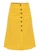 ZALORA BASICS yellow Basic Button Through Midi Skirt AE6ECAA2C26093GS_5