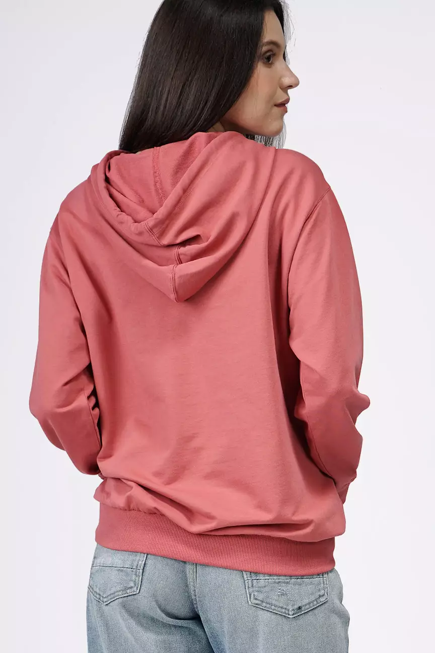 Sweater Hoodie Wanita Fara Dark Pink