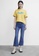 URBAN REVIVO yellow Text Embroidery T-Shirt 2991CAACE40CEEGS_4