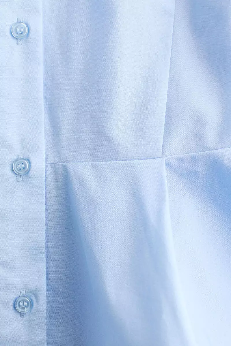 Poplin peplum shirt