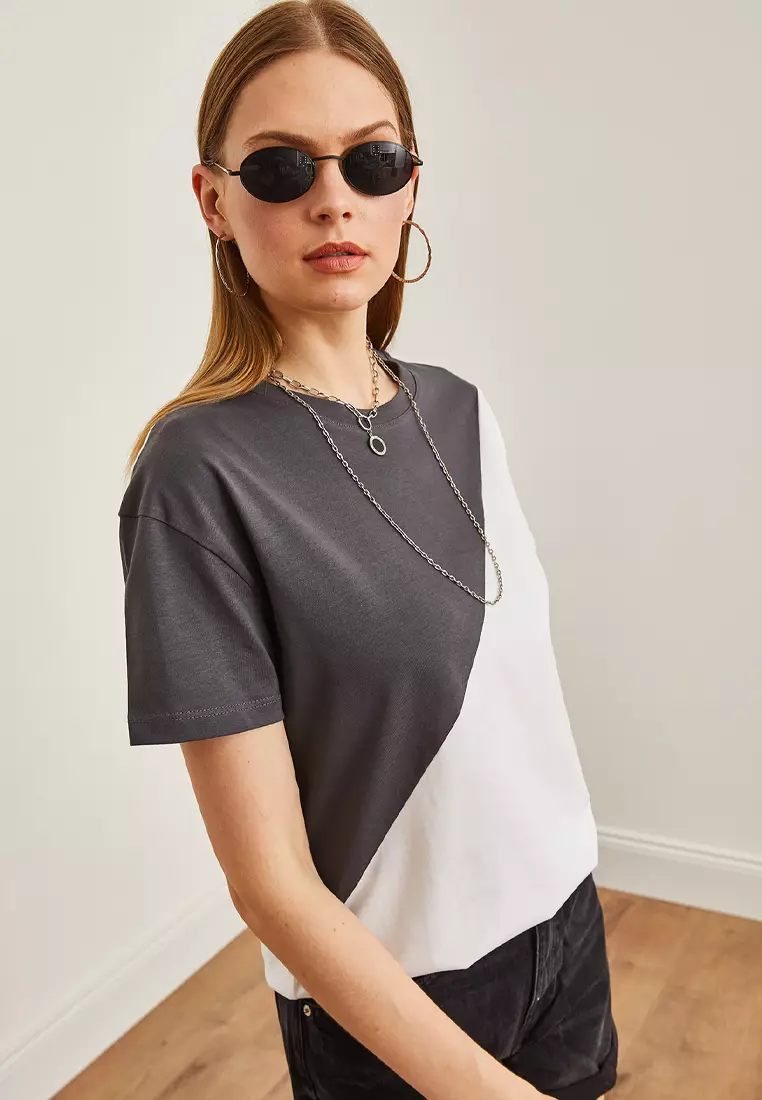 Cotton Colorblock T-Shirt