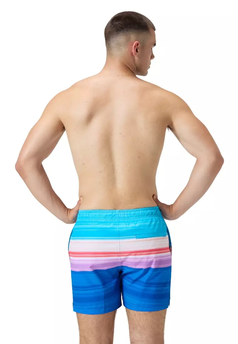 Eng. Print Redondo Edge Volley 16" Watershort (Sunset/Turkish Sea)