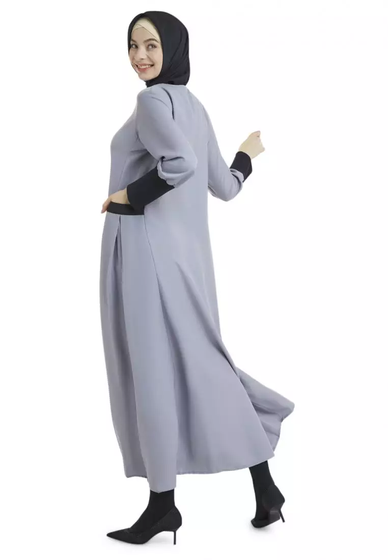 Queenza Dress Gamis Wanita Muslimah By Zayidan Hafsoh - Abu