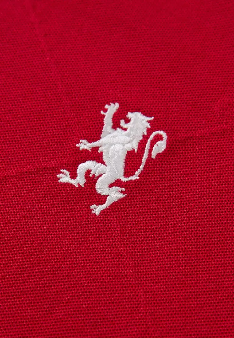 Giordano Women NDP 2026 Collection Slim Fit Jacquard Polo Shirt (Singapore National Day Parade)
