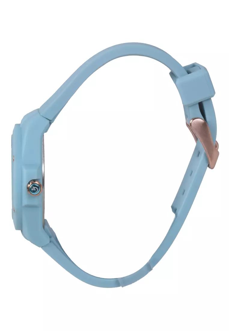 Alexandre Christie - Female Analog Watches - Jam Tangan Chronograph Wanita - Blue - Rubber Strap - 2A02 BFRRGLB