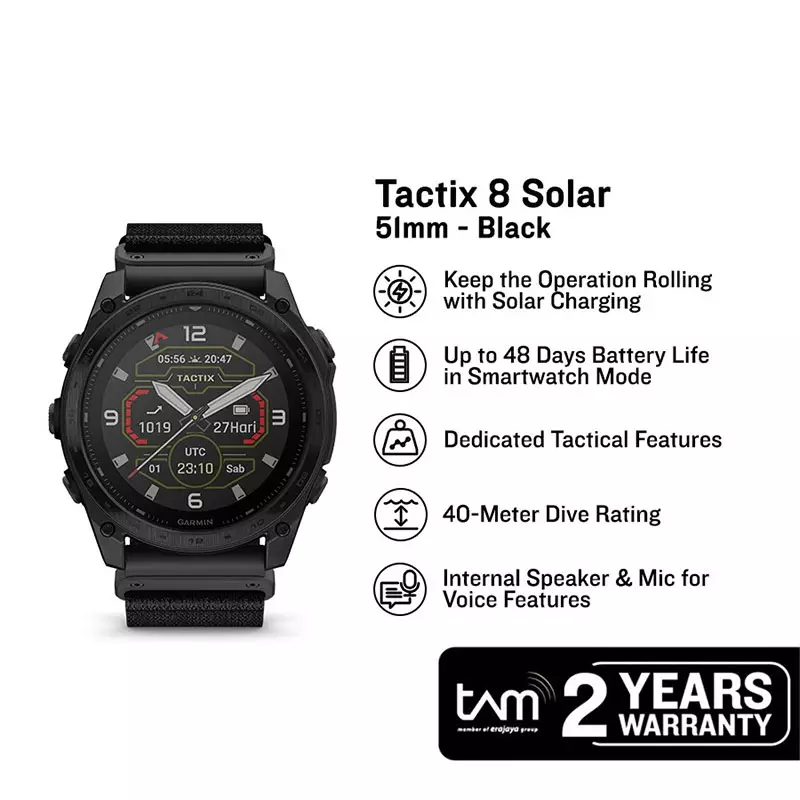 Jual Garmin Jam Tangan Pria Garmin Tactix 010-03407-22