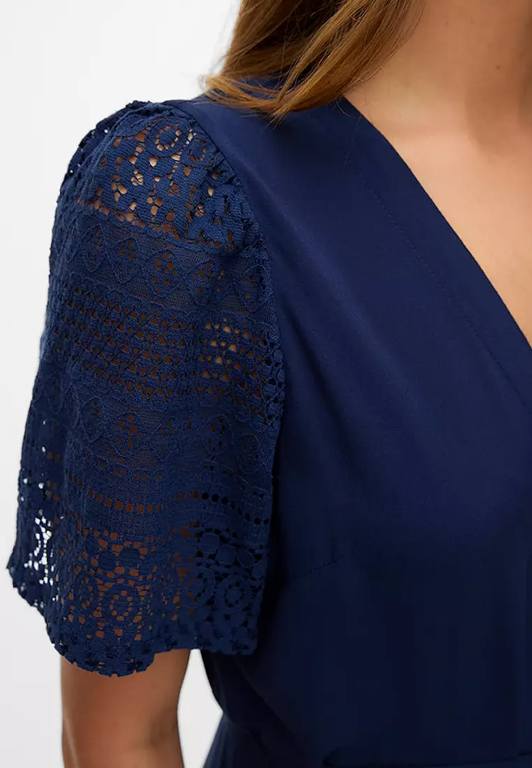 Short Sleeves Short Shirt Dress