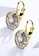 Krystal Couture gold KRYSTAL COUTURE Audrey Lever Back Earrings Embellished with Swarovski® crystals-Gold/Clear FD8BCAC7138DF8GS_3