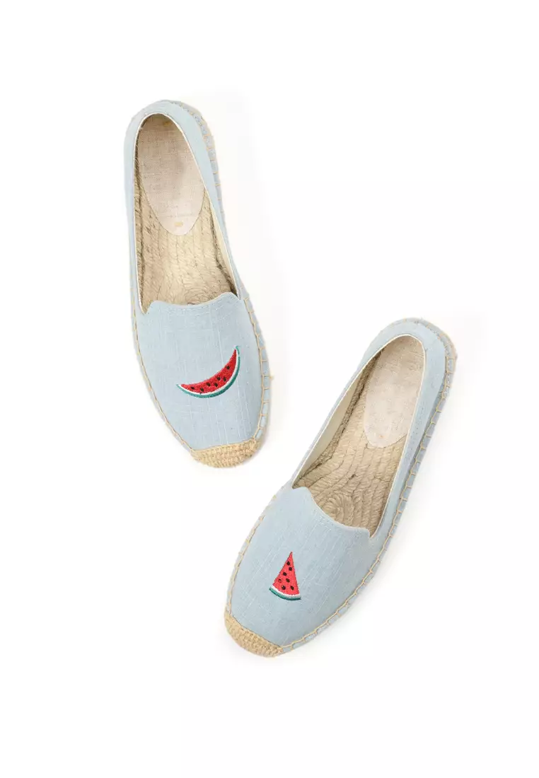 Embroidered Canvas Espadrilles HB45433