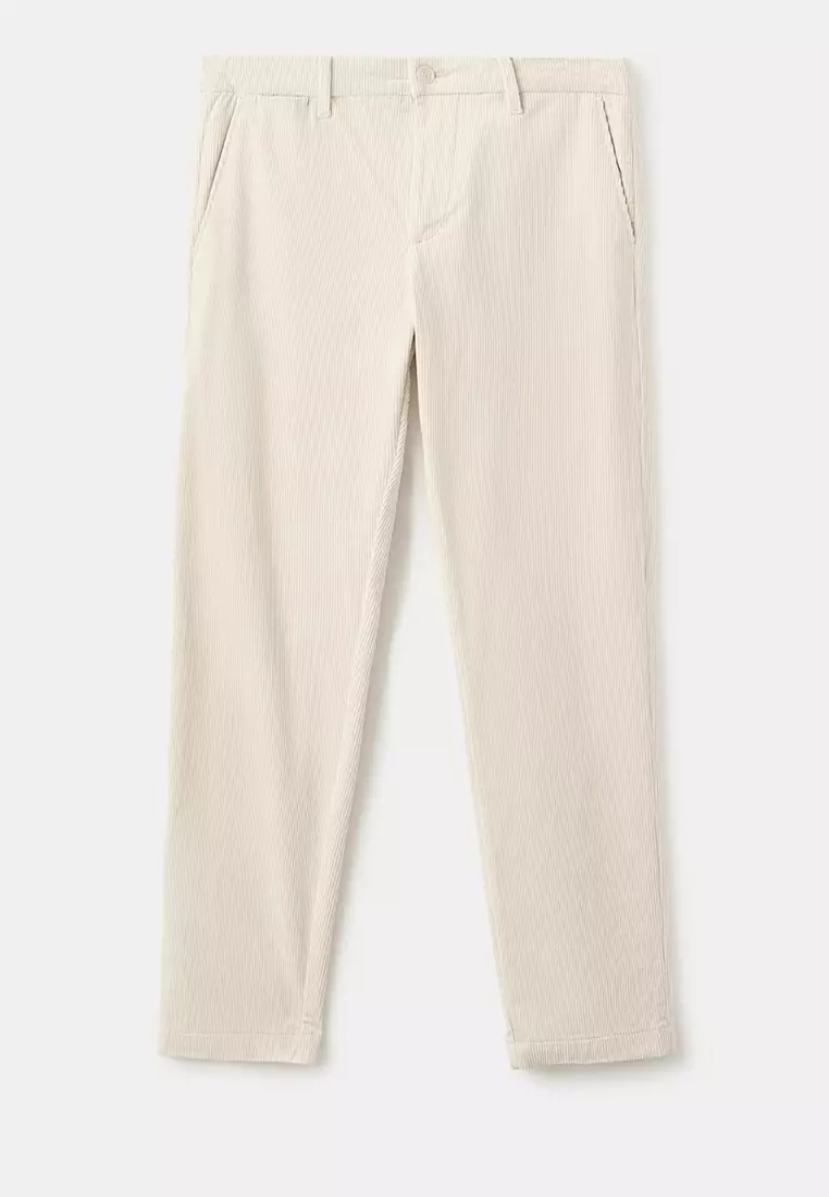 Corduroy Slim-Fit Trousers