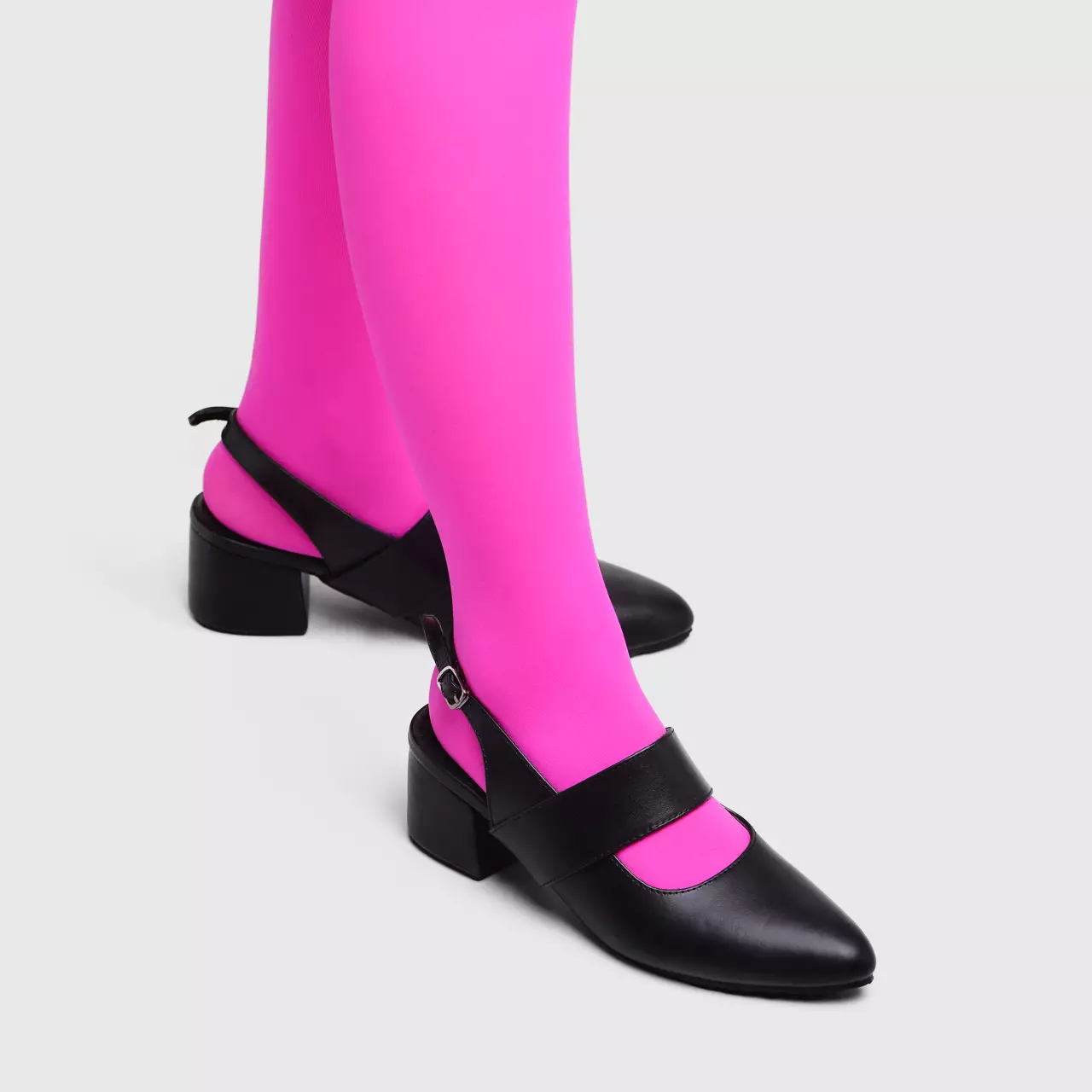 Starky Heels Genuine Leather Black