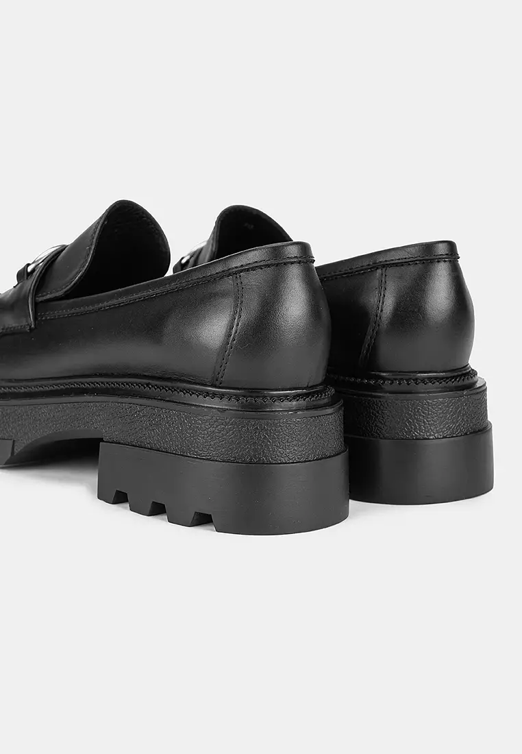 Tatum Black Loafers