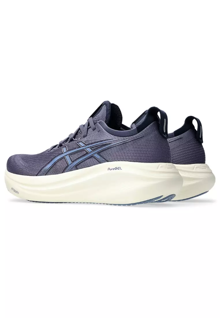 GEL-NIMBUS 27 (2E WIDE) MEN RUNNING SHOES (BLUE)