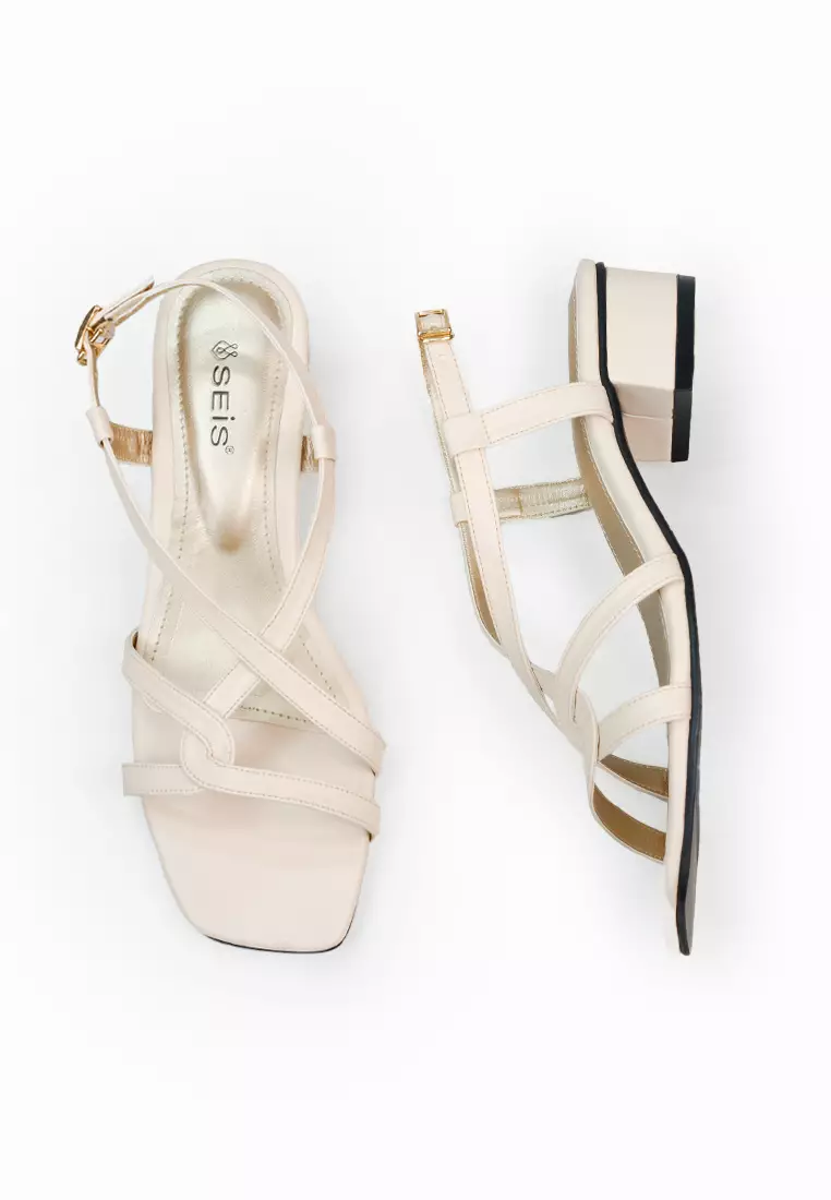 SEIS Shoka Sandal Heels Tali Wanita Hak 3cm